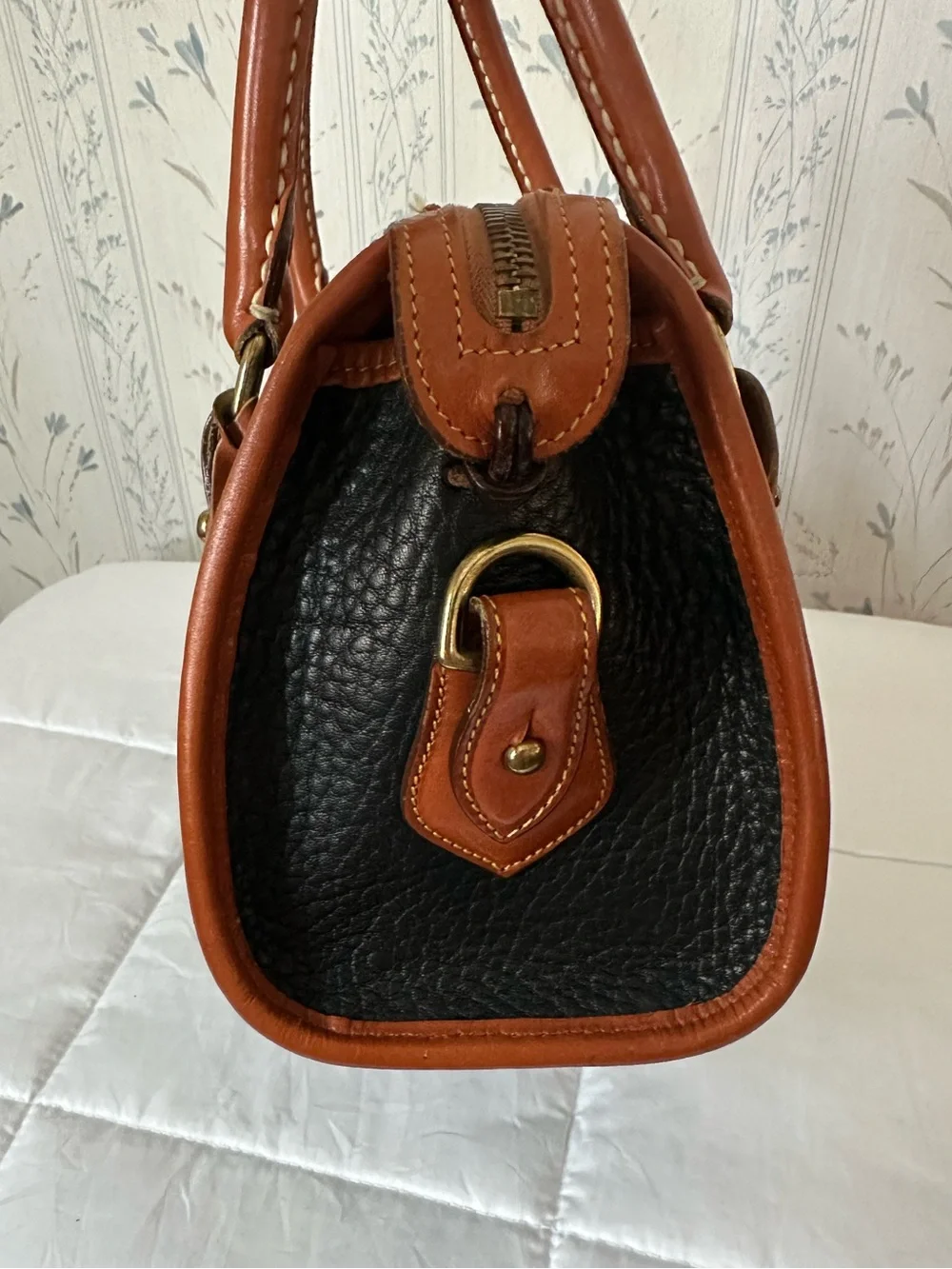 Dooney & Bourke Vintage Leather Satchel with Wallet